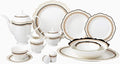 Lorren Home Trends Dalilah Dinnerware Set Navy