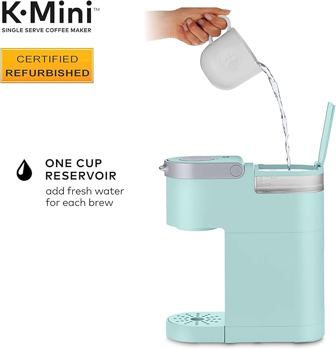Keurig K-Mini Coffee Maker Certified Refurbished Oasis (Renewed)