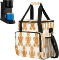 Christmas (612) Coffee Maker Carring Bag Travel Carrying Storage Tote Bag Compatible with Keurig K-Mini or K-Mini Plus Portable Single Serve Coffee Brewer Case with Pockets for K-cup Pods