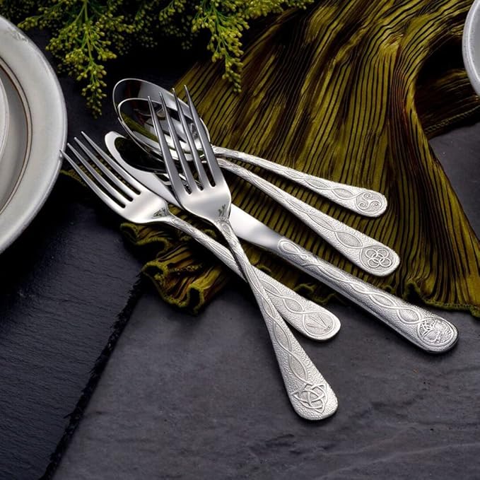 Liberty Tabletop Celtic 45pc Flatware Set Service for 8 Silverware MADE IN USA