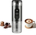 Portable Electric Espresso Machine Travel Coffee Maker 20 bar Mini Espresso Self-Heating Car Coffee Maker Compatible with Ground Coffee &amp NS Capsule for Camping RV Hiking Offic Black