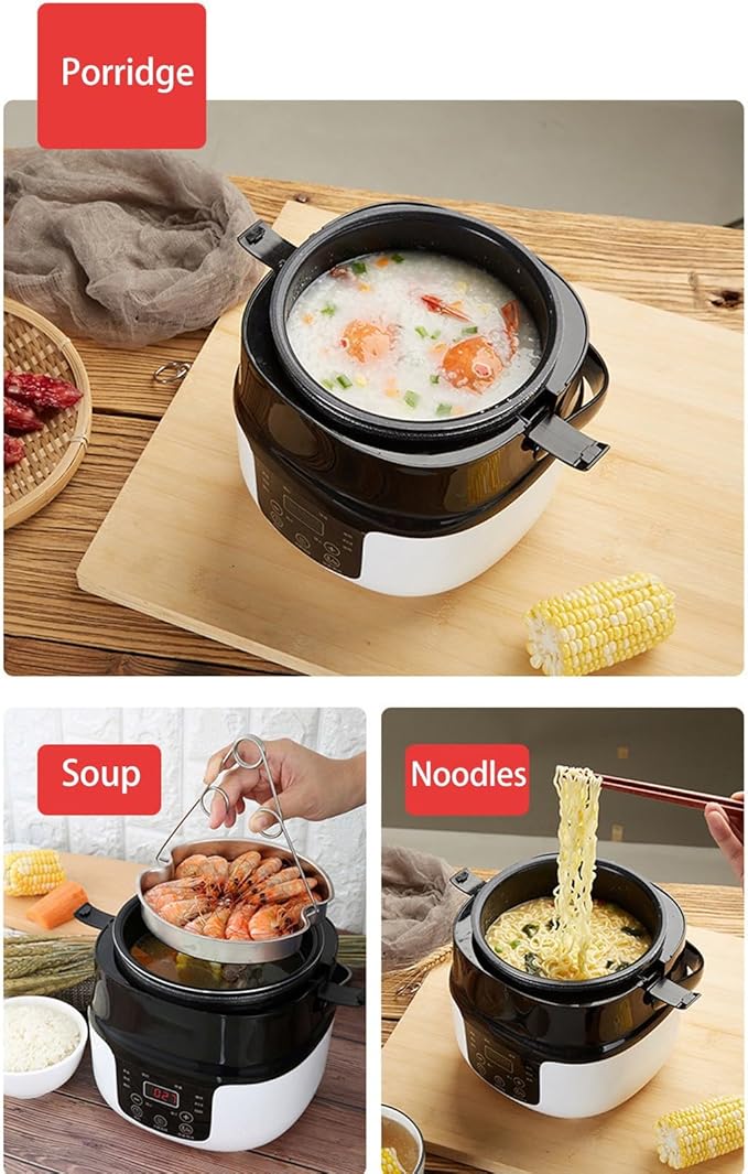 2L Car Rice Cooker Non Stick Liner 7 Stage Heat Control Mini Electric Rice Cooking Pot Travel Camping 12V 24V