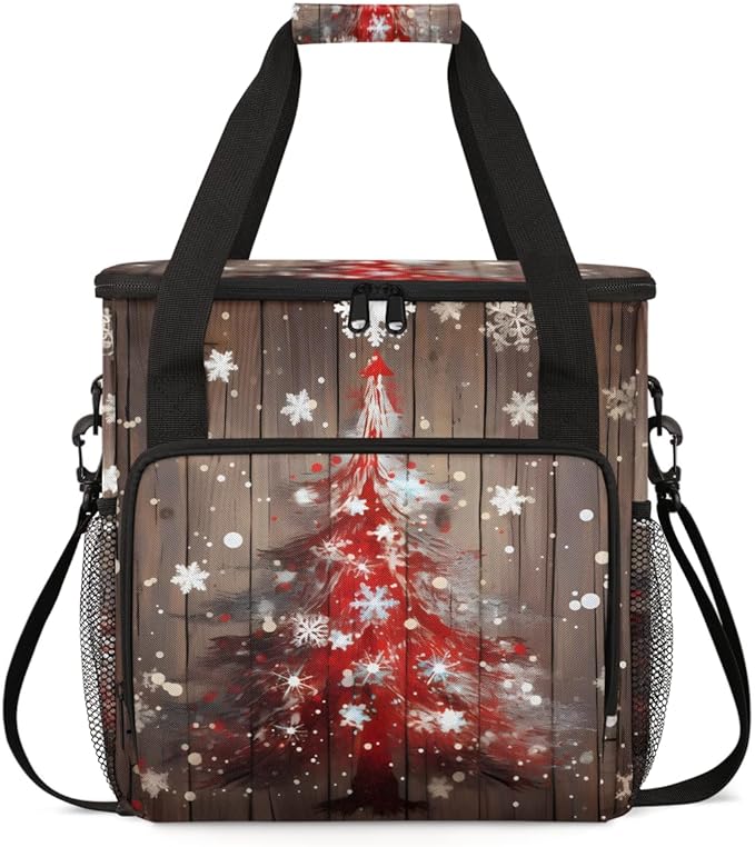Christmas Tree Coffee Maker Carrying Bag Fantastic Tree Travel Storage Bag Compatible with K-Mini or K-Mini Plus Single Serve Coffee Brewer Carrying Case with Multiple Pockets &amp Shoulder Strap