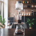 Cold Brew Coffee Tower Ice Drip Coffee Maker with Adjustable Drip Speed Valve Acrylic Stand 600ml Glass Pot for Home Coffee Shop Makes 2-4 Cups