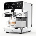 MAttinata CM1833L Automatic Cappuccino Machine 20 Bar Espresso Maker with Dual Boiler &amp Self-Cleaning Milk Frother Touch Screen Coffee Machine for Latte Stainless Steel Home and Office Silver