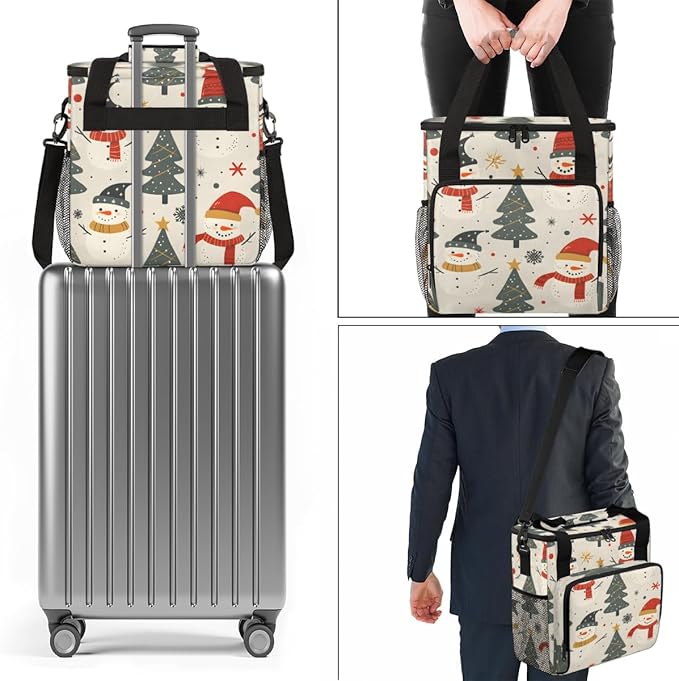 Cartoon Tree Coffee Maker Carrying Bag Graffiti Tree Travel Storage Bag Compatible with K-Mini or K-Mini Plus Single Serve Coffee Brewer Carrying Case with Multiple Pockets &amp Shoulder Strap