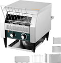Commercial Toaster Conveyor 300 Slices/H 1800W 7 Temperature SettingsWith Timer Commercial Toasters for Restaurant/Home for Bun Bagel Bread