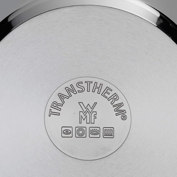 WMF Pot Set 4-Piece Provence Plus Pouring Rim Glass Lid Cromargan Stainless Steel Polished Suitable for Induction Hobs Dishwasher-Safe