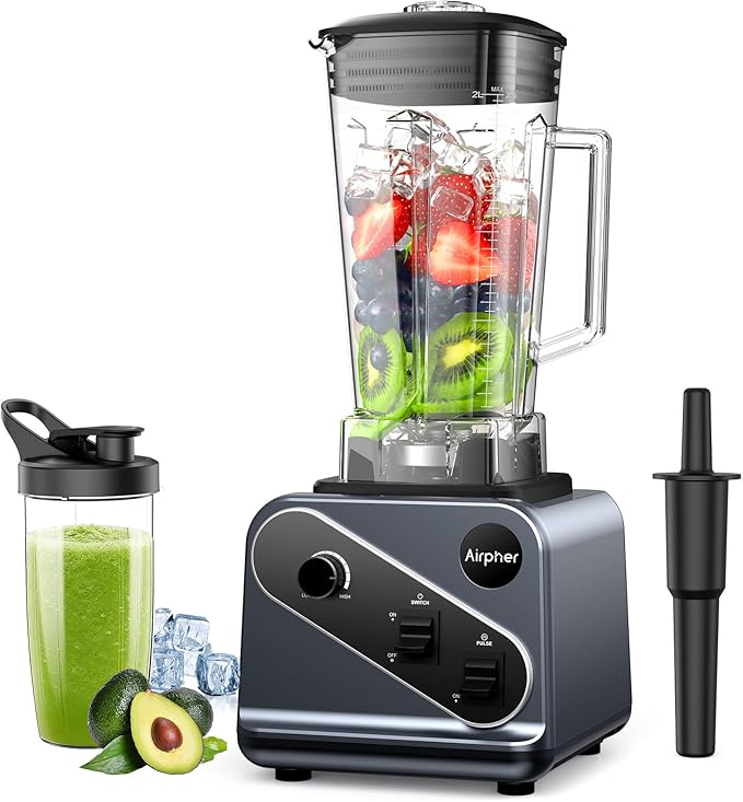 Blenders for Kitchen 2000W Professional Blender 68oz Large Capacity with 27oz To-Go cup Smoothies Blender with 35000RPM to Make Soups Jams Fruit Dishwasher Safe BPA-Free Valentine's Day Gift