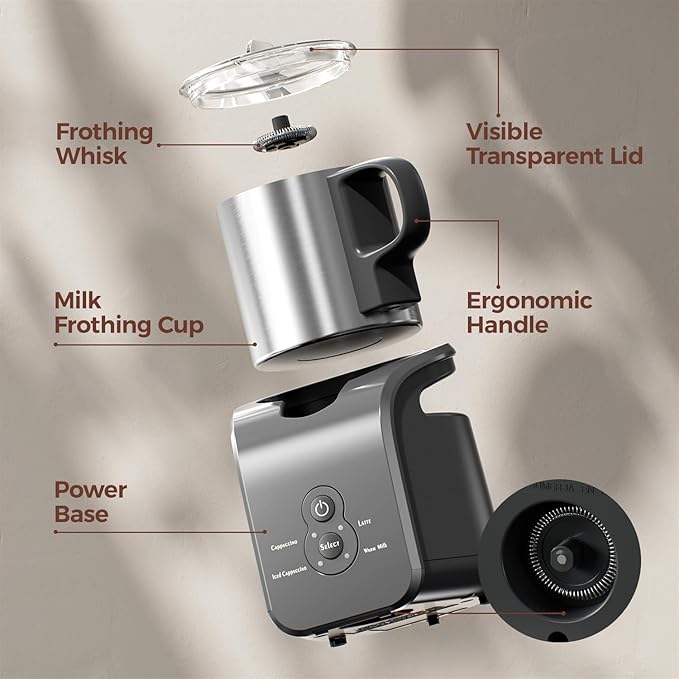 Espresso Machine &amp Electric Milk Frother Steamer Coffee Maker for Latte &amp Cappuccino 1450W Semi-Automatic Coffee Machine with 34oz Removable Water Tank Stainless Steel
