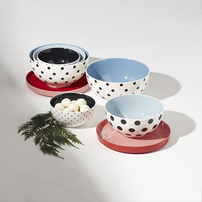 kate spade new york On The Spot 8-Piece Nesting Set White/MultiColor