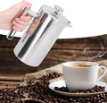 Topyond Stainless Steel French Press Coffee Maker 1L/34oz Insulated Thermal Coffee Press Camping Double Wall Coffee Pot Easy Clean for Home Office Campin