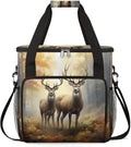 Deer Dreamy Misty Forest Coffee Maker Carrying Bag for Keurig K-Mini or K-Mini Plus Storage Portable Coffee Maker Travel Bag