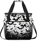 Black White Bats Coffee Maker Carrying Bag for Keurig K-Mini or K-Mini Plus Storage Portable Coffee Maker Travel Bag