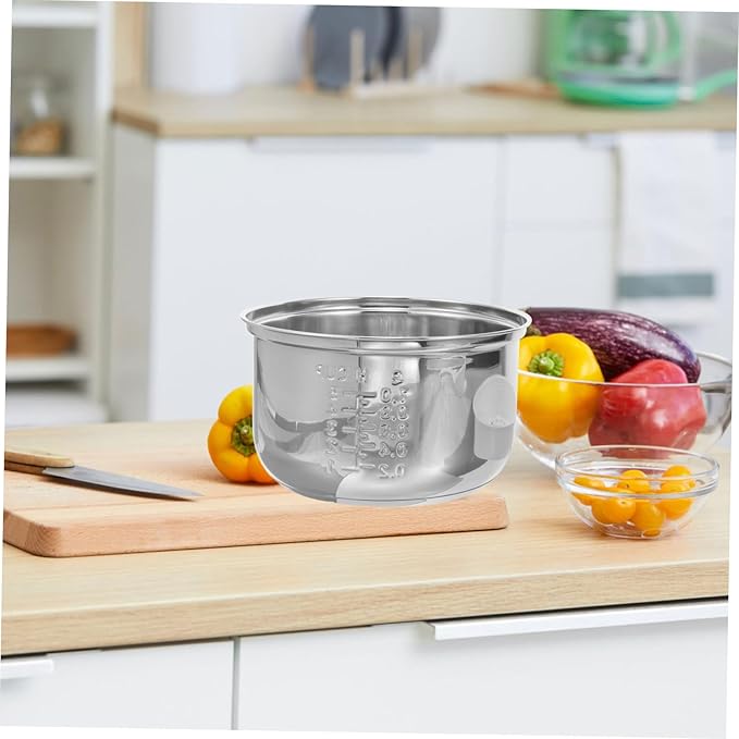 IMIKEYA Rice Cooker Replace Liner Cuckoo Cooker Inner Pot Stainless Steel Practical Design