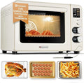Hauswirt Toaster Oven Air Fryer XL Large Convection Oven Countertop Rotisserie Chicken 42Qt 3-Tier for 5-8 People 8 Mode Smart Toaster Stainless Steel 80°F - 500°F Quick &amp Even Crisp - Ivory