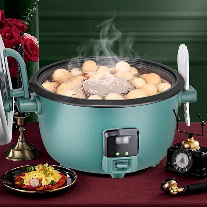 GRFIT Large Capacity Rice Cooker Non-Stick 6-70 People Hotel Commercial Super Large Electric Rice Cooker Commercial Cookware (Color : 18L with Steamer)
