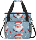 Mystical Santa Claus Coffee Maker Carrying Bag Graffiti Santa Claus Travel Storage Bag Compatible with K-Mini or K-Mini Plus Single Serve Coffee Brewer Carrying Case with Pockets &amp Shoulder Stra