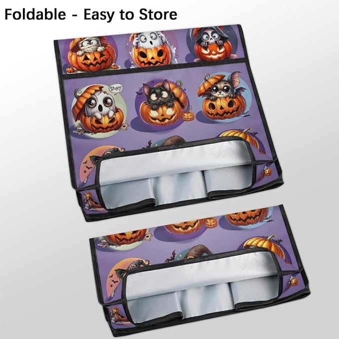 cfpolar Kitchen Aid Mixer Cover Compatible with 6-8 Quarts Halloween Ghost Monster Skull Pumpkin Stand Mixer Cover Kitchen Aid Mixers Accessories Appliance Organizer Bag Dust Covers with Zipper Pocket