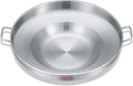Concord Stainless Steel Comal Frying Bowl Cookware (22) silver (S4008 S4812 S5612)