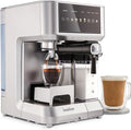 Ivation Espresso &amp Cappuccino Maker w/Milk Frother | 58mm | Coffee Machine for Home | Single &amp Double Shots | Espresso Cappuccino Latte &amp Froth | Auto-Clean &amp Descale - Detachable M