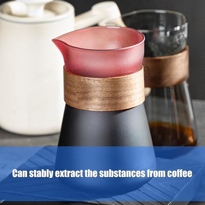 Cold Brew Coffee Maker with Detachable Silicone Base Color Coffee Decoration Set Homes Kitchen Essential