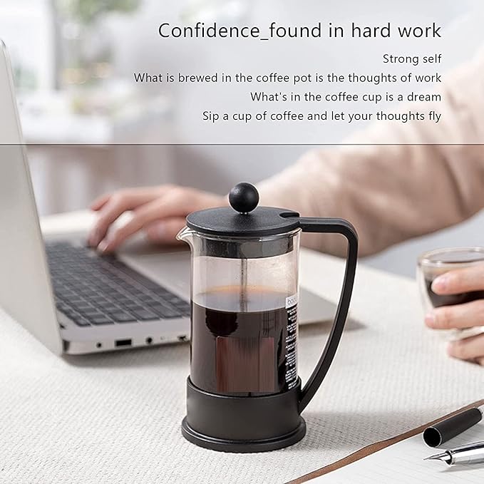 Press Coffee Maker Coffee Press CaffettiereCoffee Maker Coffee &amp Tea Maker Thickened Borosilicate Glass Coffee Press Filter Screens Rust-Free and Dishwasher Safe - Easy to Clean ( Size : B )