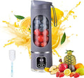 Digital Display Juicer 450ml Portable Digital Display Juicer With 12 Stainless Steel Blades For Smoothies Liquid Diet(#01)