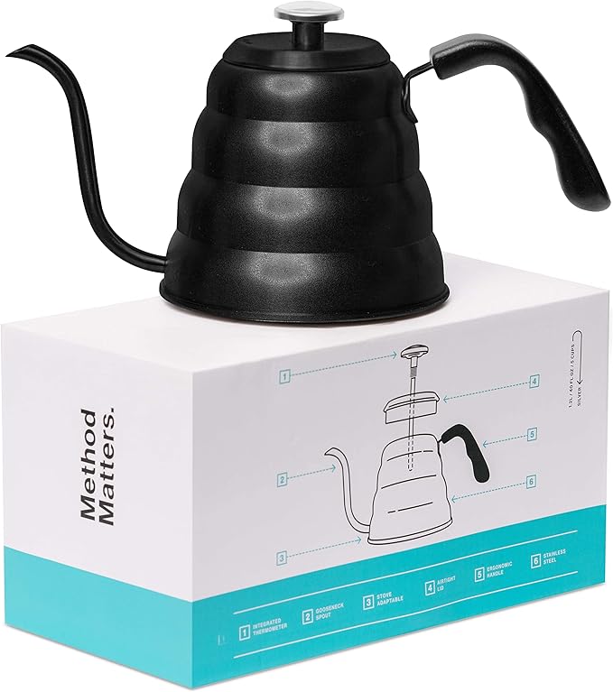 Barista Warrior French Press Coffee Maker &amp Gooseneck Kettle