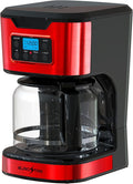 EUROSTAR 12-Cup Programmable Coffee Maker (RED)