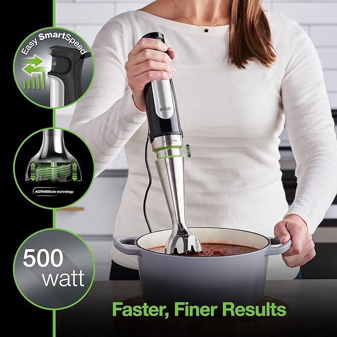 Braun MultiQuick MQ7025X Hand Blender Faster Finer Blending
