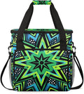 Green Star Coffee Maker Carrying Bag Crazy Lines Star Travel Storage Bag Compatible with K-Mini or K-Mini Plus Single Serve Coffee Brewer Carrying Case with Multiple Pockets &amp Shoulder Strap