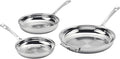 Cuisinart 3 Piece PureClad Triple-Ply Stainless Steel Skillet Set PCST22-81012