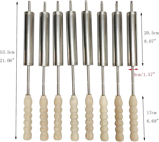 LPG Chimney Cake Oven 220V 50W Stainless Steel Ice Cream Cone Grill Maker 8pcs Roll Elements for Commercial Use