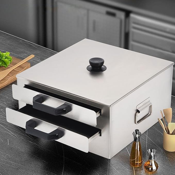 AIZYR Cantonese Rice Noodle Rolls Machine Double Layer Steam Furnace Machine Stainless-Steel Rice Roll Steamer Cooking Chinese Cuisine Recipes Cookware