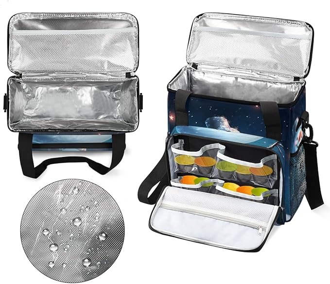 Christmas Snowman Coffee Maker Carrying Bag Dreamy Snowman Travel Storage Bag Compatible with K-Mini or K-Mini Plus Single Serve Coffee Brewer Carrying Case with Multiple Pockets &amp Shoulder Stra