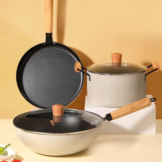 Maifan Stone Cookware Set High Temperature for Home Kitchen Cooking