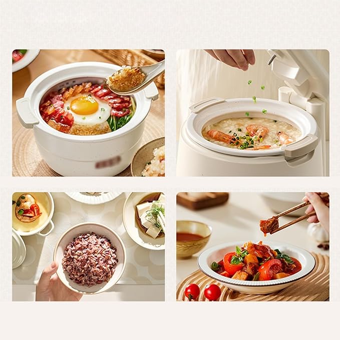 Rice Cookers Electric Rice Cooker Household Multifunction 1-3 People Mini Full Ceramic Liner Micro Pressure Intelligent Rice Cooker Rice Maker