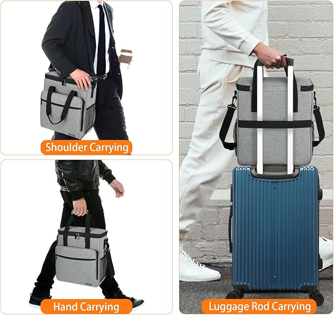 Travel Coffee Maker Carrying Bag Compatible with Keurig K-Mini or K-Mini Plus Single Serve Coffee Maker Portable Storage Bag with Shoulder StrapGrey(Bag Only)