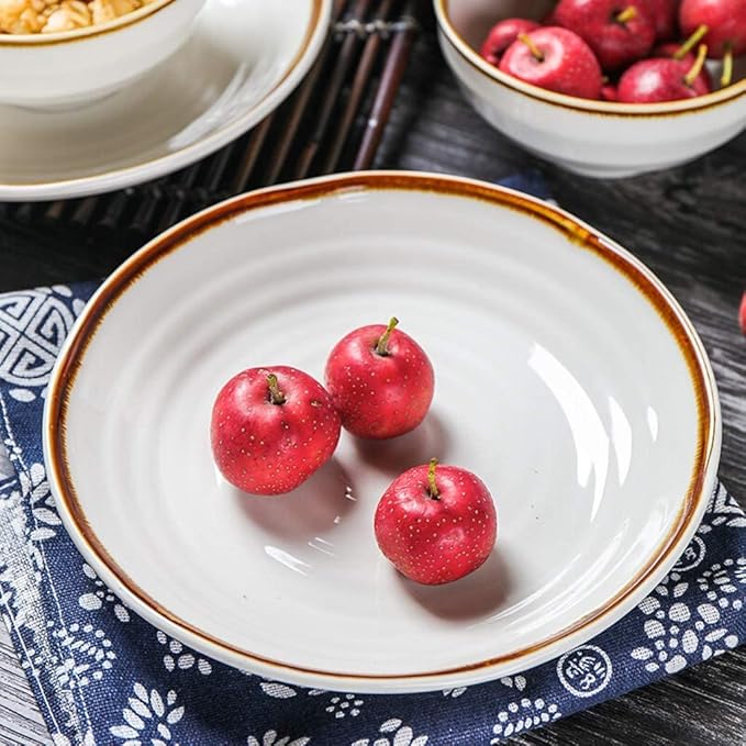 Ceramics Dinner Sets Bowl/Dish/Plate Multiple Types Dinnerware-Style Emboss Tableware Set - Family Party and Kitchen Restaurant18Pieces Plates