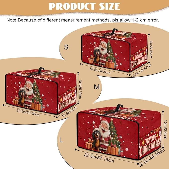Doojoayie Chrsitmas Santa Toaster Cover 4 Slice Stain Resistant Dust Cover for Bread Machine Small Kitchen Appliance Protector for Bread Making Machine/Air Fryer Red