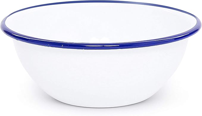 Enamelware Starter Set 16 piece Vintage White/Blue