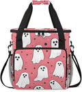 Magic Spooky Ghosts Coffee Maker Carrying Bag Portable Travel Storage Tote Bag Compatible with K-Mini or K-Mini Plus Single Serve Coffee Brewer Carrying Case with Multiple Pockets &amp Shoulder Str