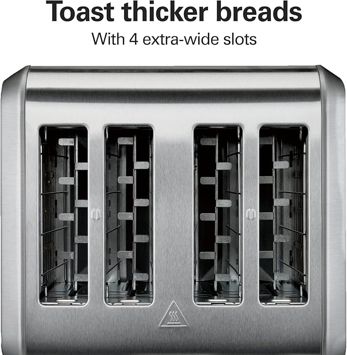 Hamilton Beach FlexBrew Trio Coffee Maker &amp 4 Slice Toaster with Extra Wide Slots Shade Selector &amp Slide-Out Crumb Tray Stainless Steel