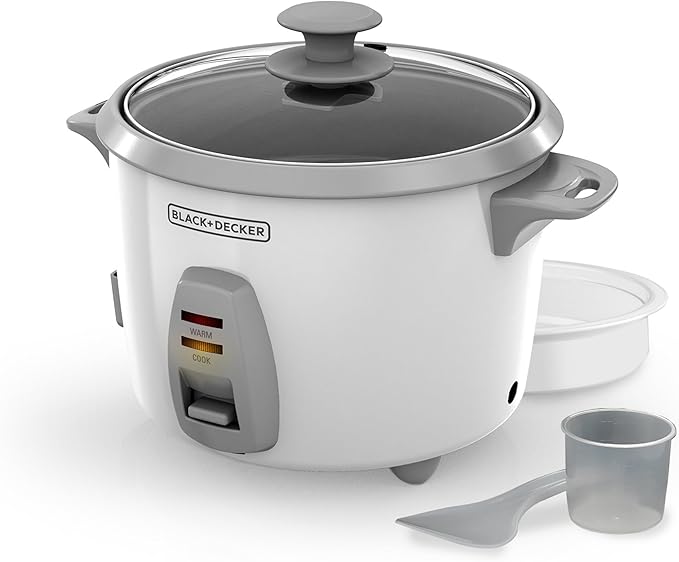 BLACK+DECKER RC436 7-Cup Uncooked/16-cup Cooked Rice Cooker White