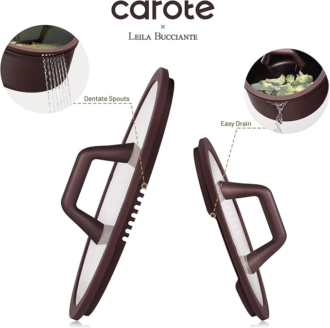 CAROTE 31PCS Pots and Pans Set Nonstick Cookware Set Kitchen Non Stick Induction Titanium Cookware Non-toxic Granite Cooking set PFOA Free
