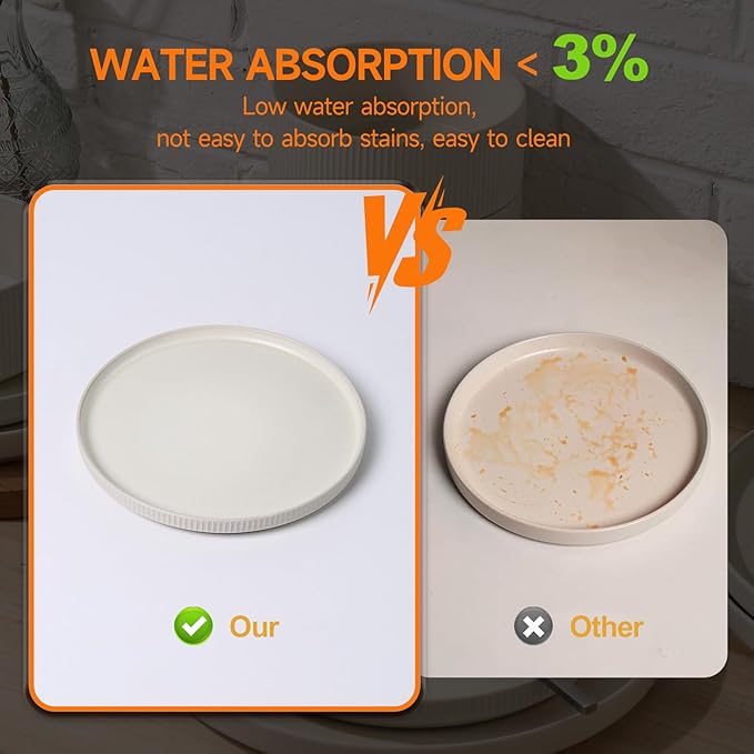 MONITO Ceramic Dinnerware Sets for 4 12PCS Stoneware Plates and Bowls Sets Reactive Glaze Dish Set Chip and Scratch Resistant Double Microwave and Dishwasher Safe Matte White