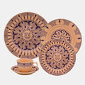 Oxford Terra Brasilis Tropic Porcelain 20 Piece Dinnerware Set Service for 4