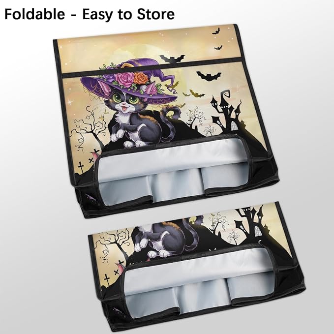 cfpolar Kitchen Aid Mixer Cover Compatible with 6-8 Quarts Halloween Cartoon Cat Flower Bat Stand Mixer Cover Kitchen Aid Mixers Accessories Appliance Organizer Bag Dust Covers with Zipper Pocket