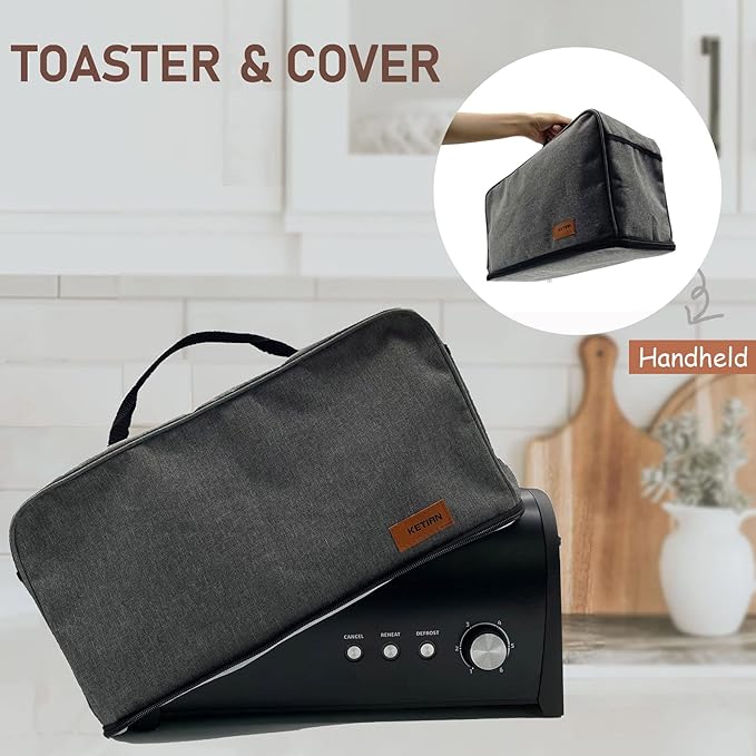 Long Slot Toaster with Cover 2 Slice 1.65'' Extra Wide Slot Stainless Steel Toasters with Reheat Defrost Cancel Functions6 Shade Settings Single Slim Bread ToasterRemovable Crumb TrayMatte Black